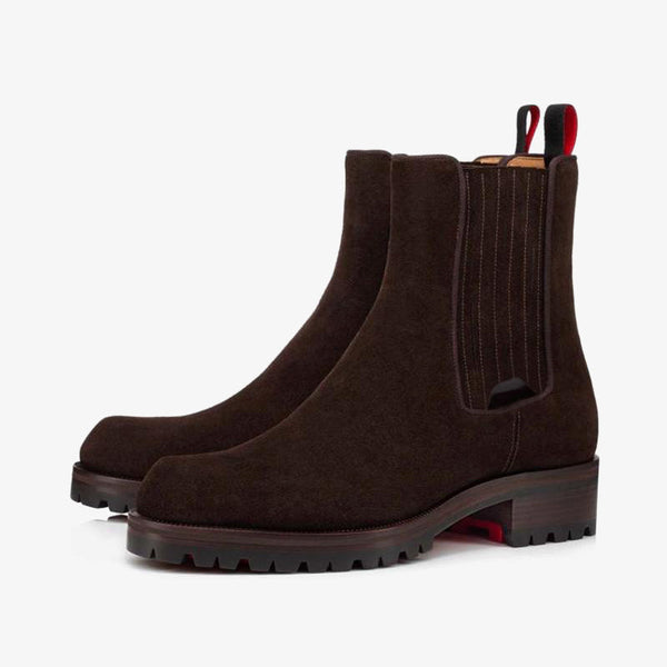 Motorcycle-Inspired Brown suede Boot - ARNO CONTI