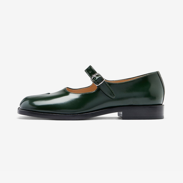 Split-toe Leather Mary-Jane Shoes - Arno Conti Shoe