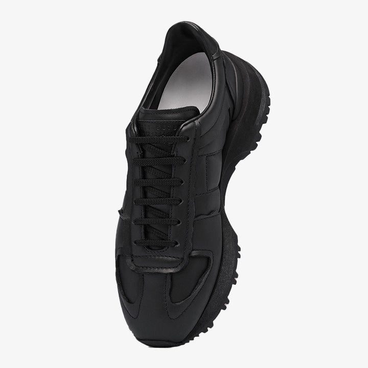 Calfskin Sneakers with Black Layered Sole - Arno Conti Shoe