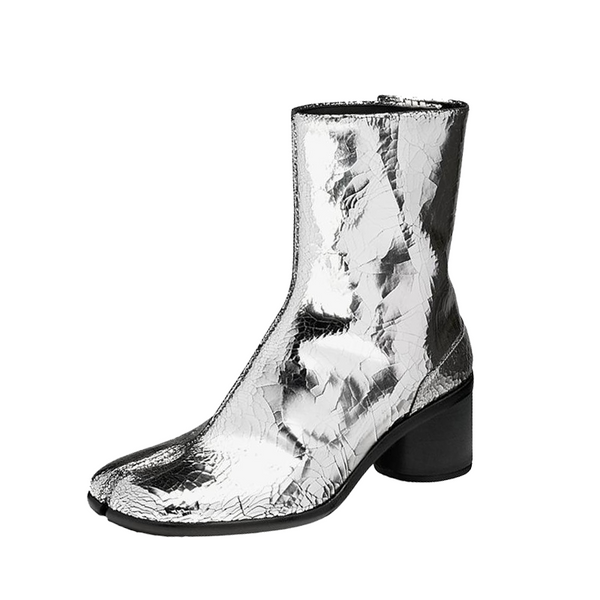 Broken Mirror Finish Split-Toe Boots Men's - Arno Conti Shoe