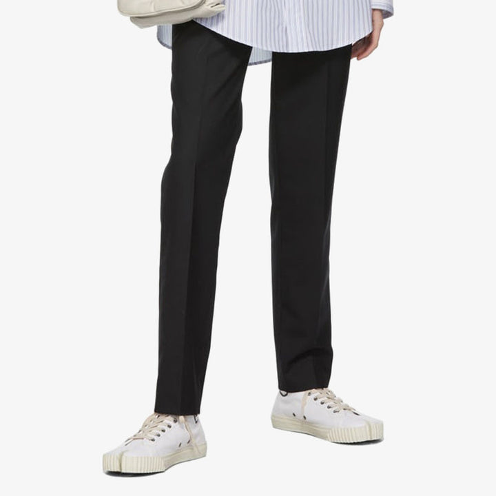 Classic White Cotton Sneakers - Arno Conti Shoe