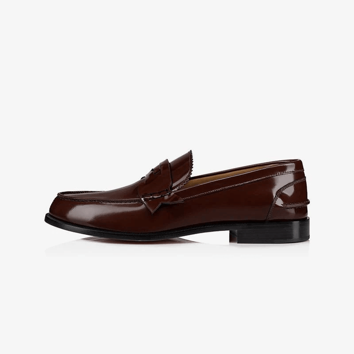 Casual Bi-color Leather Penny Loafers - ARNO CONTI