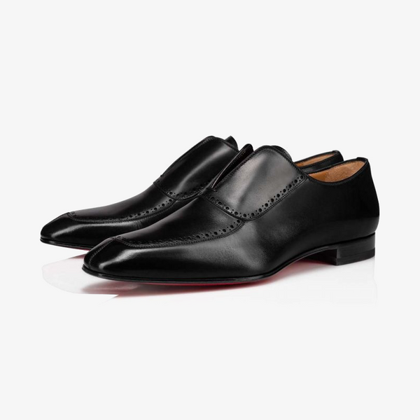 Black Oxford Shoe in Smooth Calf Leather