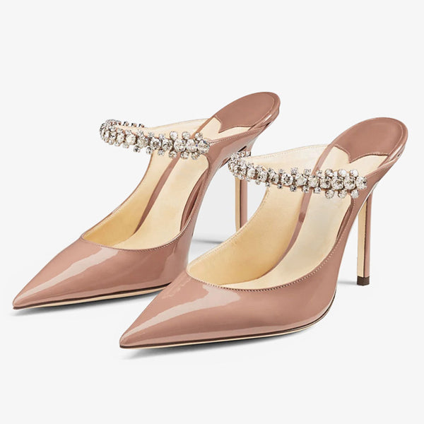 Pink Patent Leather Mule