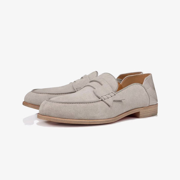 No Grey Penny Leather Loafers