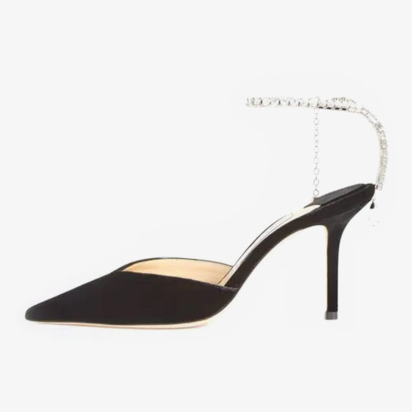 Black elegant Velvet Pumps