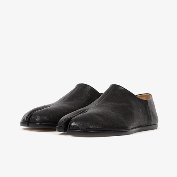 Black Slip-On Leather Loafers