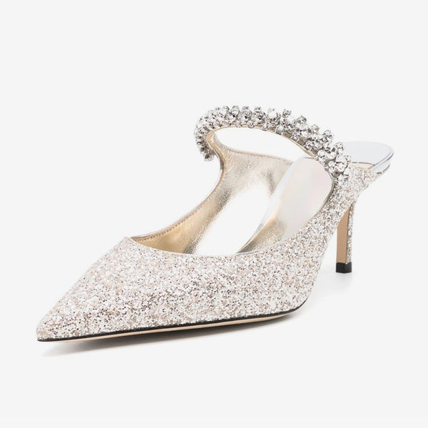 Gold Shiny Beautiful Mules