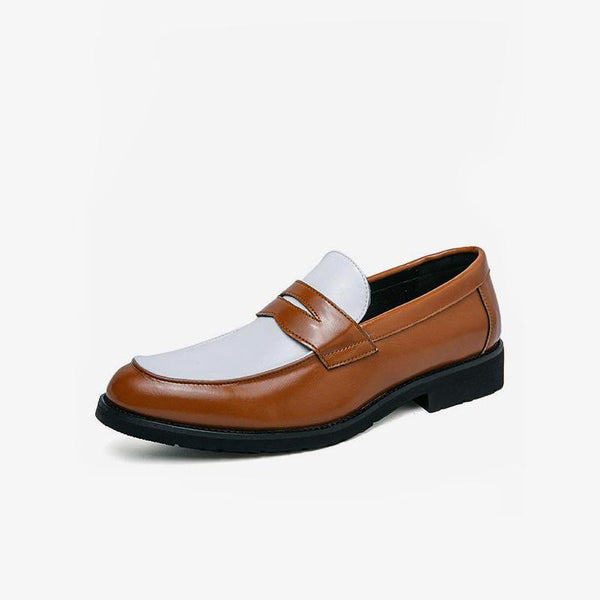 Stylish Two-Tone Penny Loafers