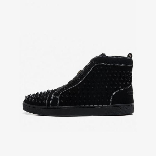 Rivet Sneakers Suede Spike High Top