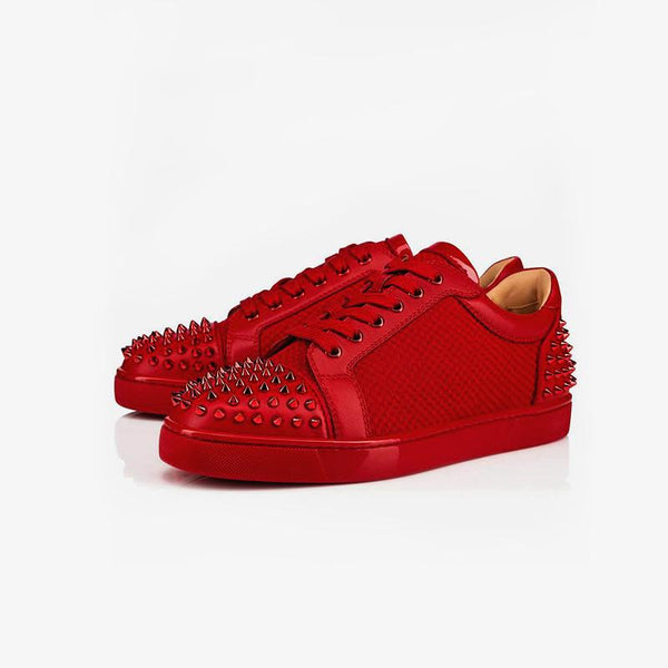 Red Studded Sneakers