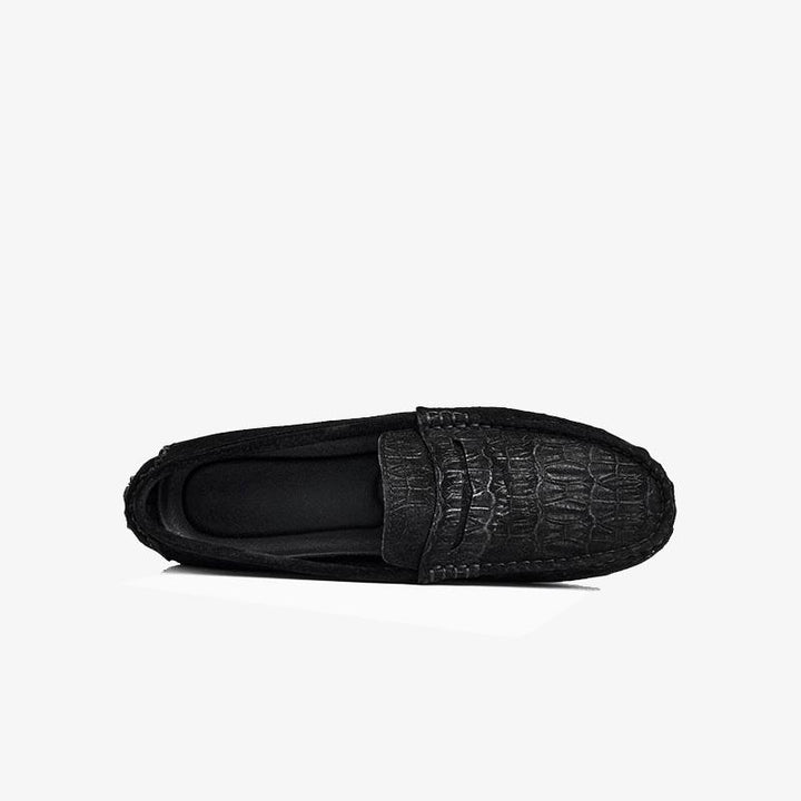 Alligator Tassel Driving Loafers.