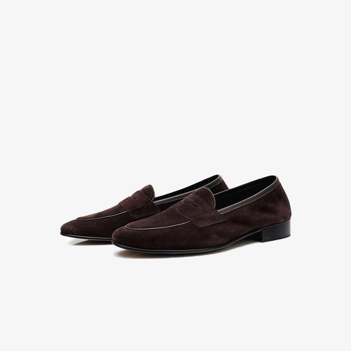 Classic Suede Penny Loafers.