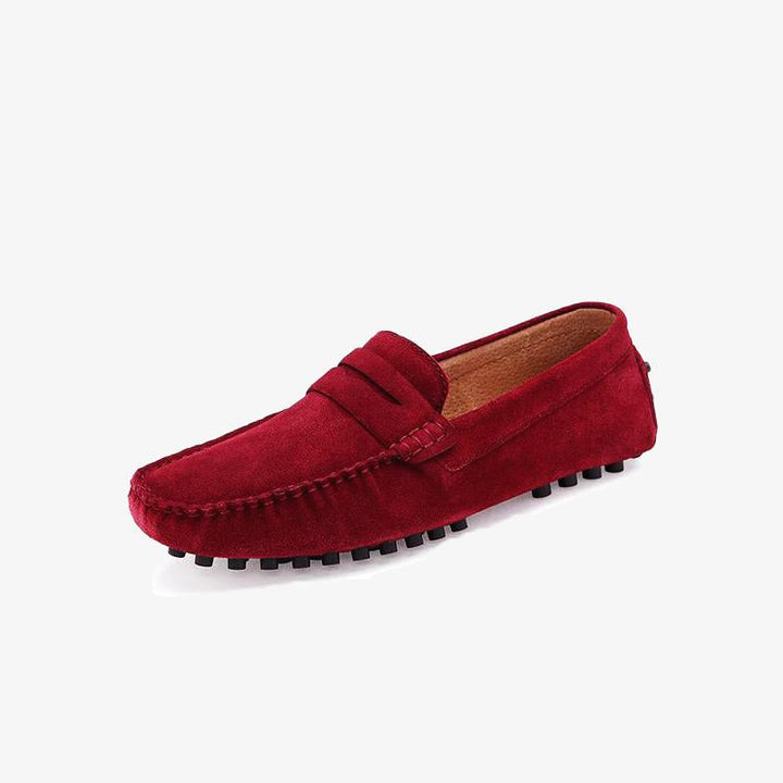 Loafer Round Toe Suede Leather.