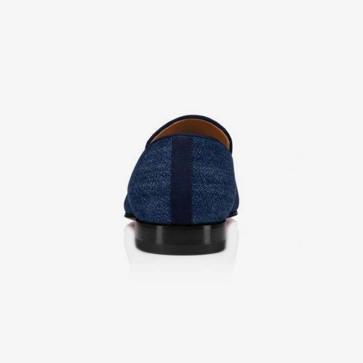 Denim Slip On Cotton Loafers Casual Flat - ARNO CONTI