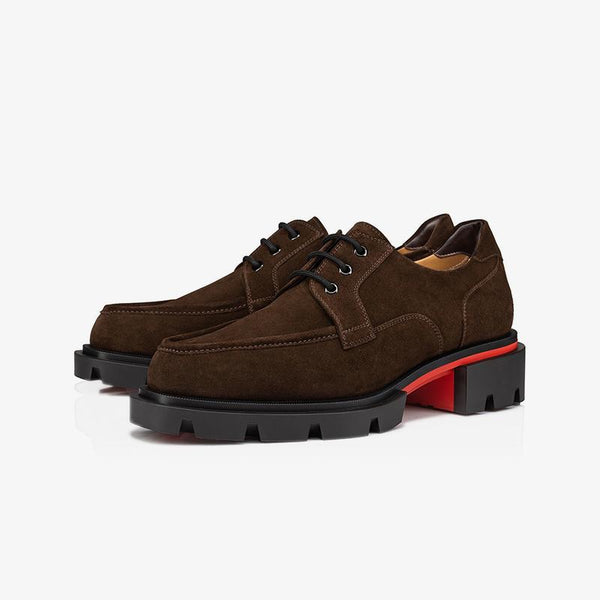 Brown suede Mens Dress Shoes - ARNO CONTI