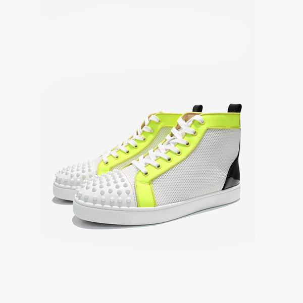 Artwork Rivets High Top Sneakers