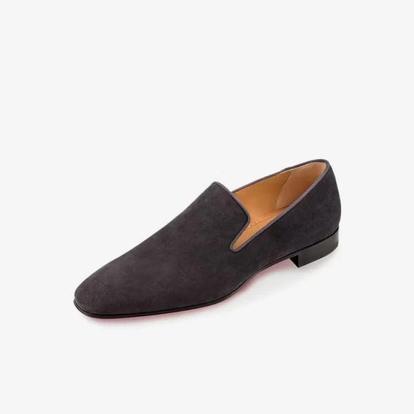 Square Toe Suede Leather Loafer