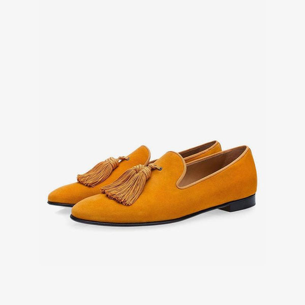 Refined Suede Tassel Loafers