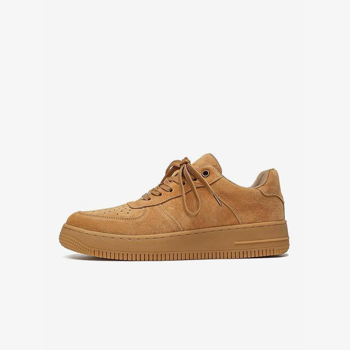 Lace Up Round Toe Brown Sneakers - ARNO CONTI