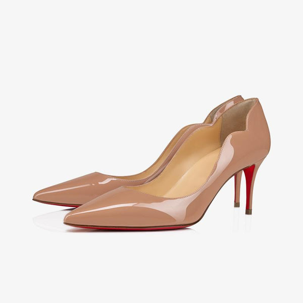 Blush Patent Leather Pumps with 80 mm Stiletto