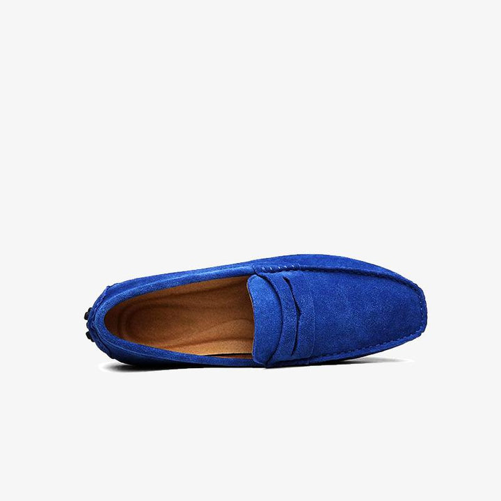 Suede Moccasin Loafers.