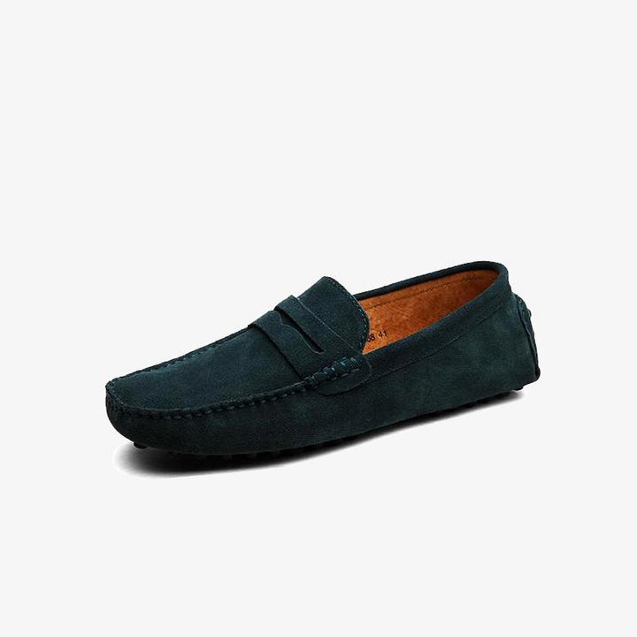 Suede Moccasin Loafers.