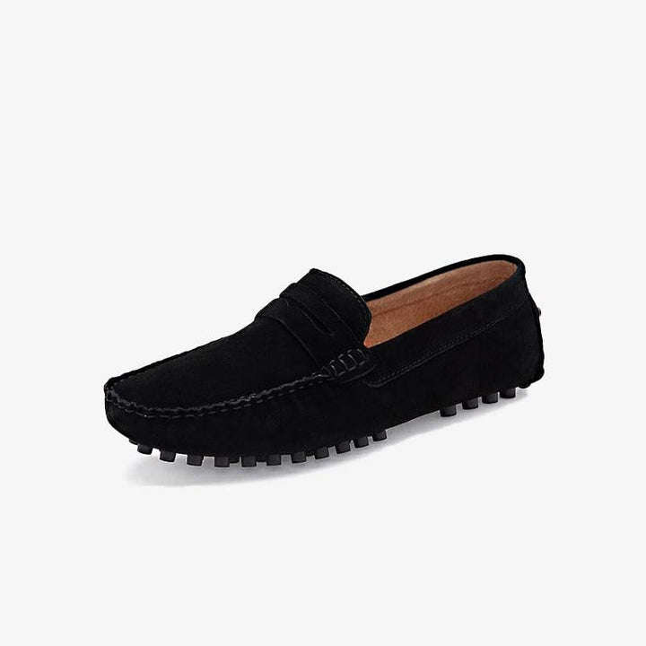 Loafer Round Toe Suede Leather.