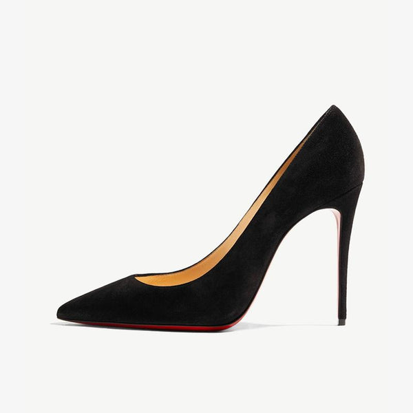 Suede Pointed-Toe Pump