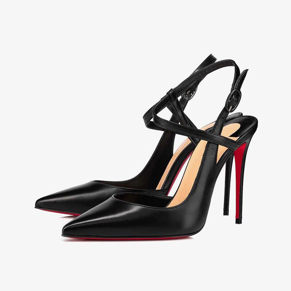 Glossy Leather Stiletto Pumps - ARNO CONTI