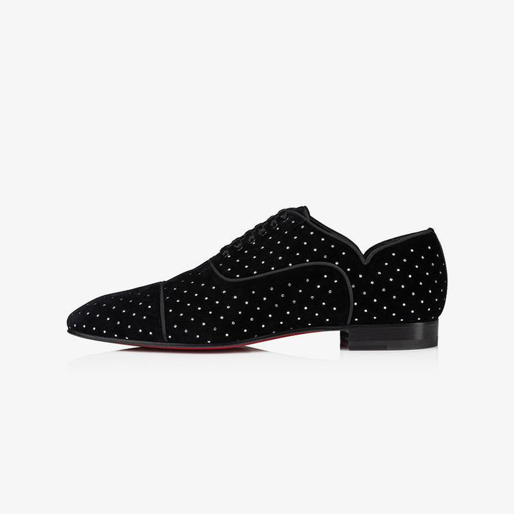Suede Dress Shoes With Diamonds - ARNO CONTI