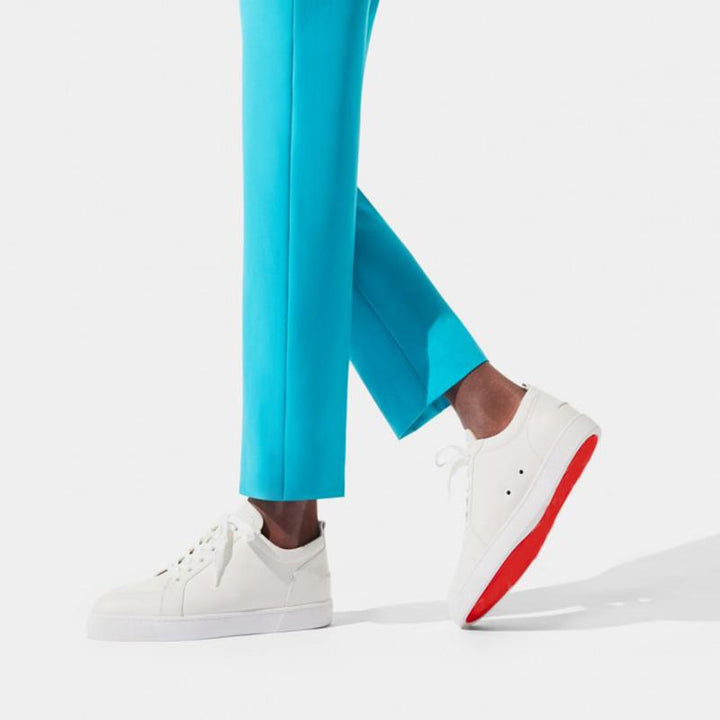 Calf Leather White Sneakers Shoes - ARNO CONTI