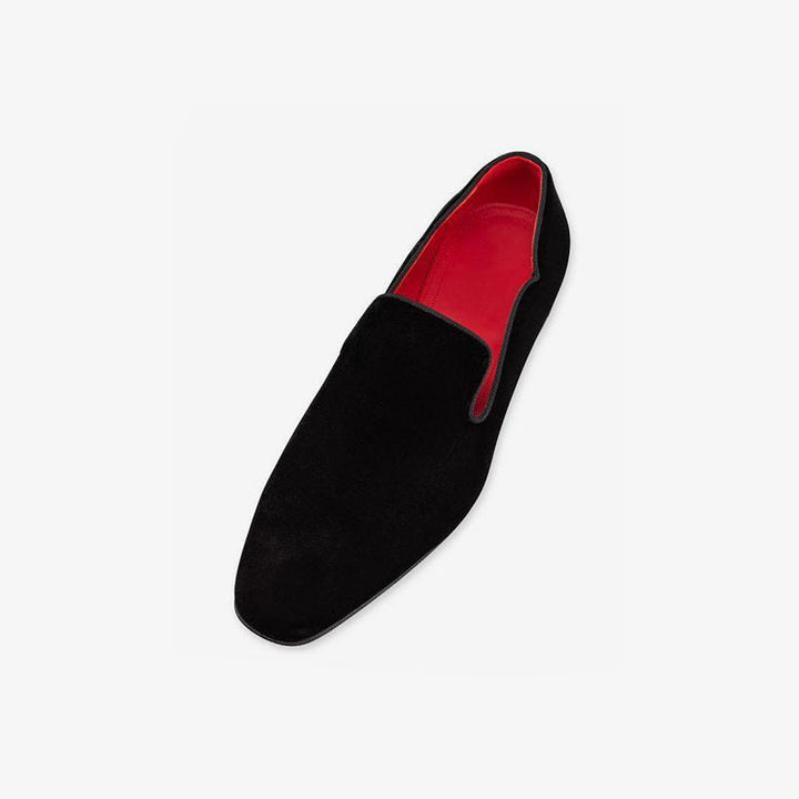 Velvet Loafer Square Toe Slip On - ARNO CONTI