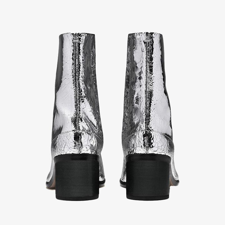 Broken Mirror Finish Split-Toe Boots Men's - Arno Conti Shoe