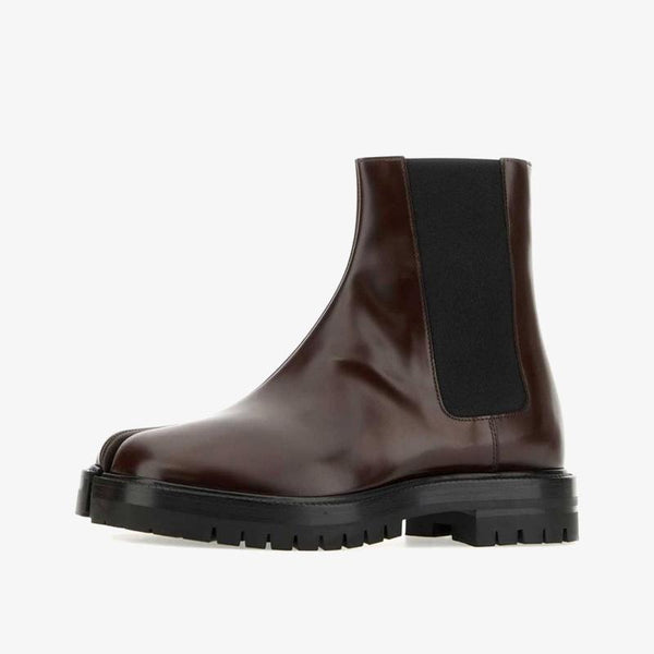 Brown Split-Toe Boots