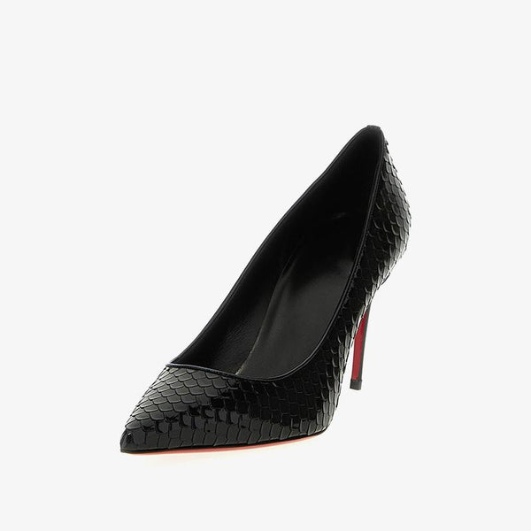 Embossed Patent Leather 80mm Pump