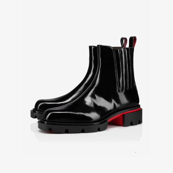 Center stitched Patent Leather Boots