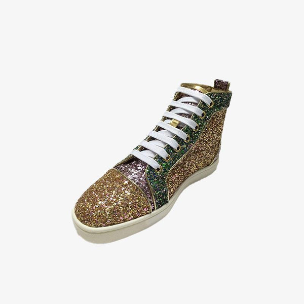 Glitter Flat Sneakers Multicolor