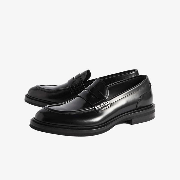 Men Penny Slip-On Loafers Calf Leather