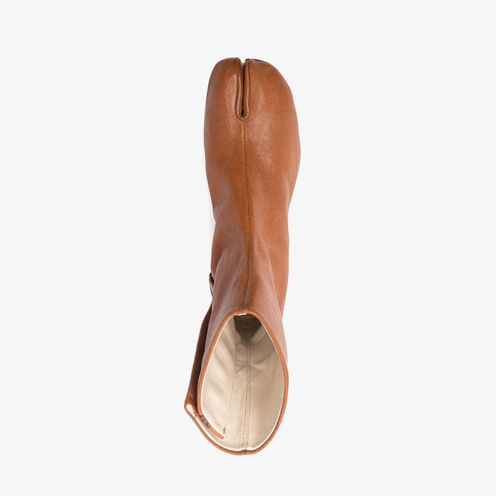 Brown Split-Toe Ankle Boots - Arno Conti Shoe