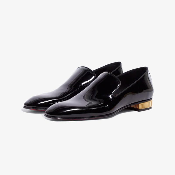 Patent Loafers Plain Leather Slip-On Flat