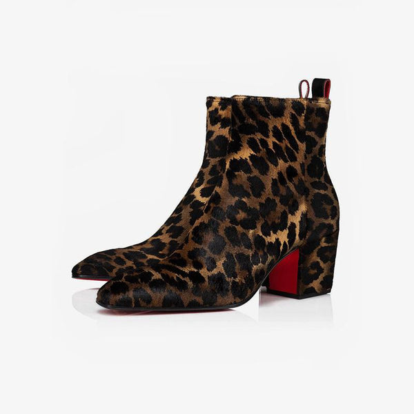 Brown leopard Print Boots