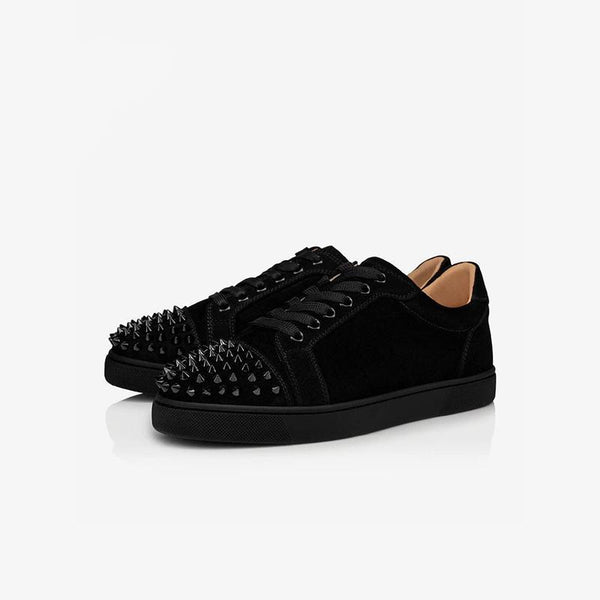 Striking Studded Low-Top Sneakers