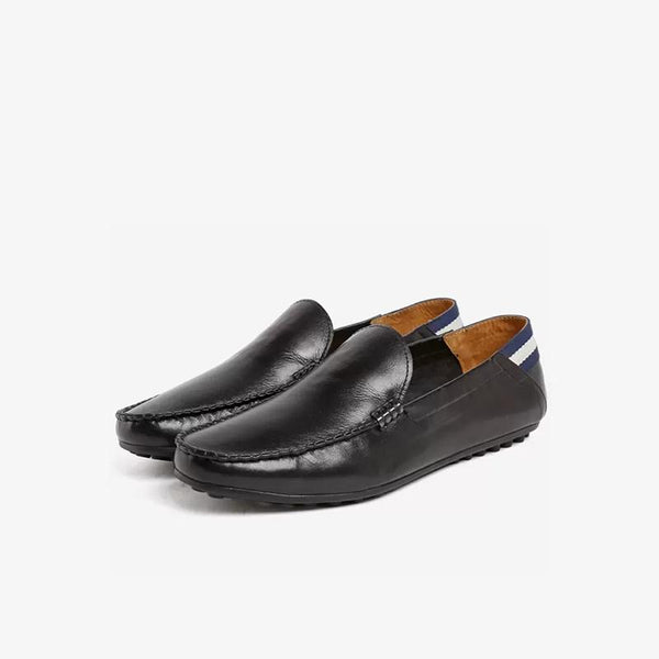 Cowhide Slip-On Round Toe Loafer