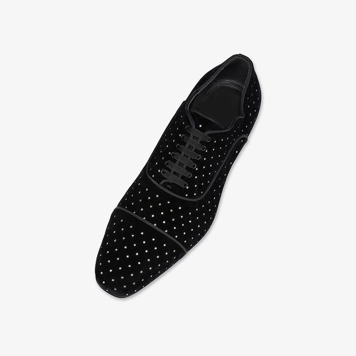 Suede Dress Shoes With Diamonds - ARNO CONTI