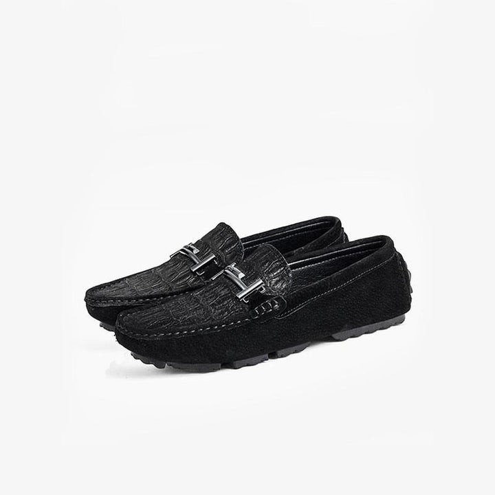 Alligator Tassel Driving Loafers.