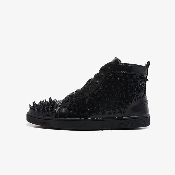 Patent Leather Spike Sneaker