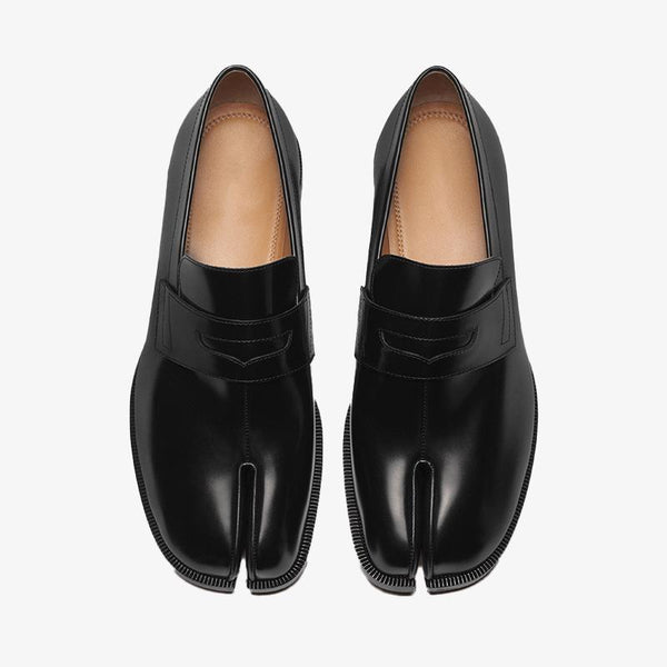 Calf Leather Split Toe Loafers