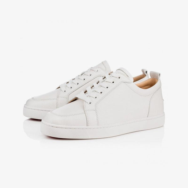 Calf Leather White Sneakers Shoes