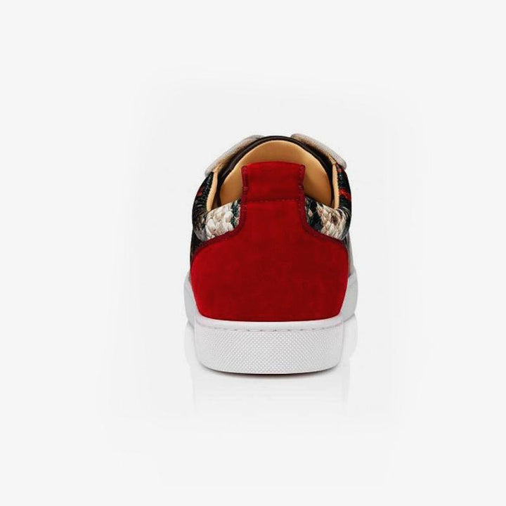 Patchwork Sanke Pattern Sneakers - ARNO CONTI